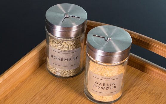 Clear matte laser labels in use